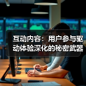 互动内容：用户参与驱动体验深化的秘密武器（图1）