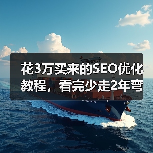 花3万买来的SEO优化教程,看完少走2年弯路(图3) 花3万买来的SEO优化教程,看完少走2年弯路(图3)