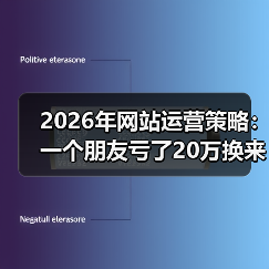 2026年网站运营策略:一个朋友亏了20万换来的教训,看完少走3年弯路(图4) 2026年网站运营策略:一个朋友亏了20万换来的教训,看完少走3年弯路(图4)