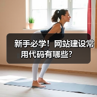 新手必学!网站建设常用代码有哪些?(图1) 新手必学!网站建设常用代码有哪些?(图1)