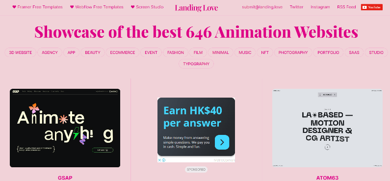 8个超实用的网页设计参考网站分享，设计师必看！(图5)