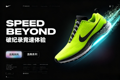 运动鞋网页UI设计(图2)