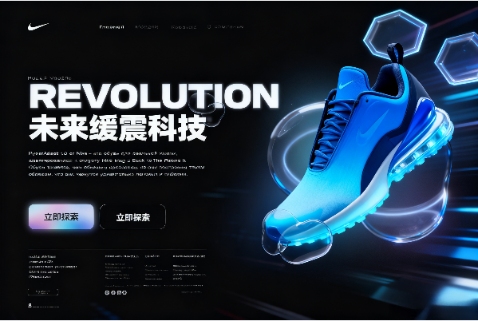 运动鞋网页UI设计(图3)